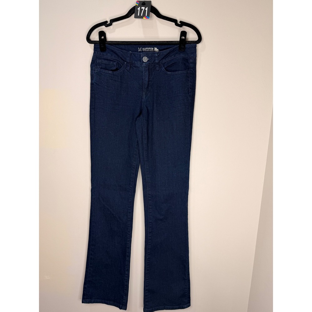 #171 YUMMIE Bootcut Jeans Sz. 28 w: 30"-32"‎ r: 9" I: 34" Stretch Denim